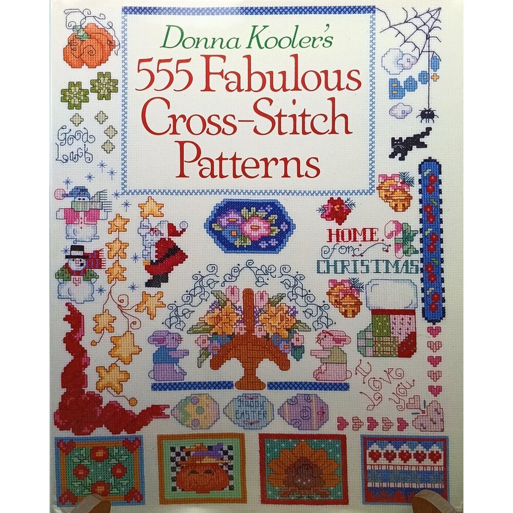 Donna Koolers 555 Fabulous Cross-Stitch Patterns Hardcover Craft Book